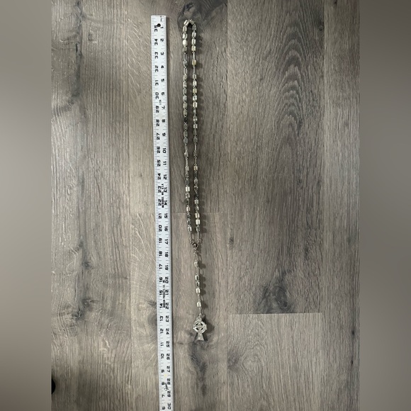 Vintage Irish Rosary Celtic Cross Crucifix Connemara Marble Beads - Picture 4 of 5